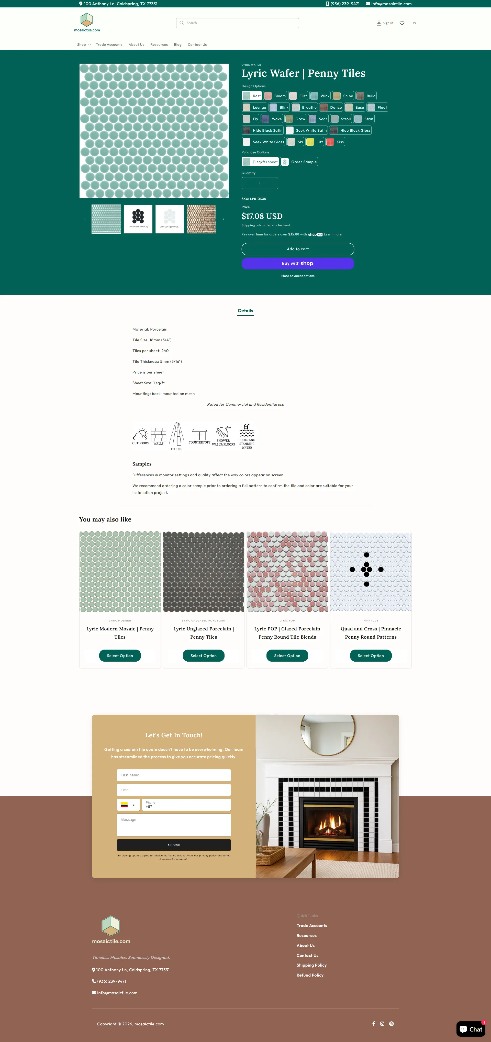 Product detail with metafield-driven specifications